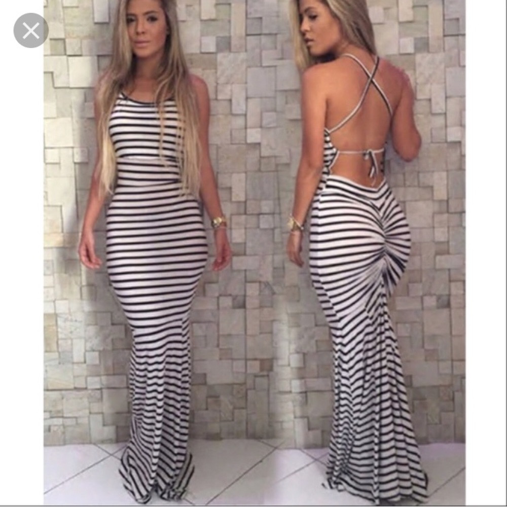 Black maxi dress